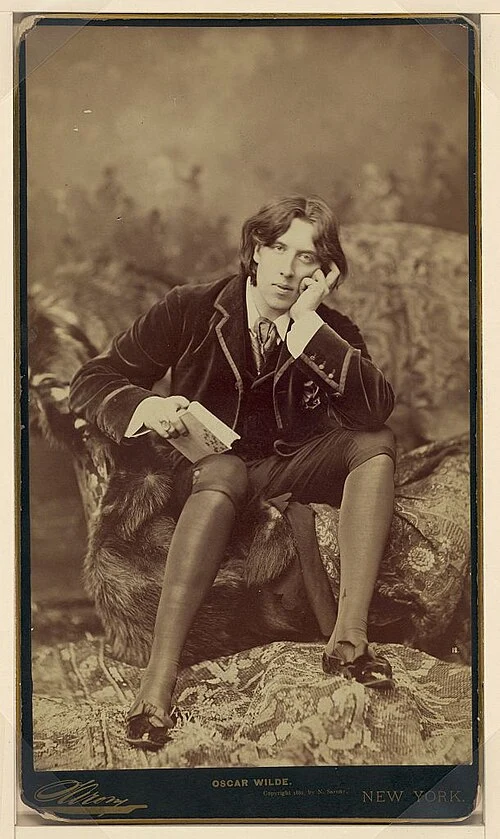 Portrait lithographié d'Oscar Wilde par Napoleon Sarony (1883)